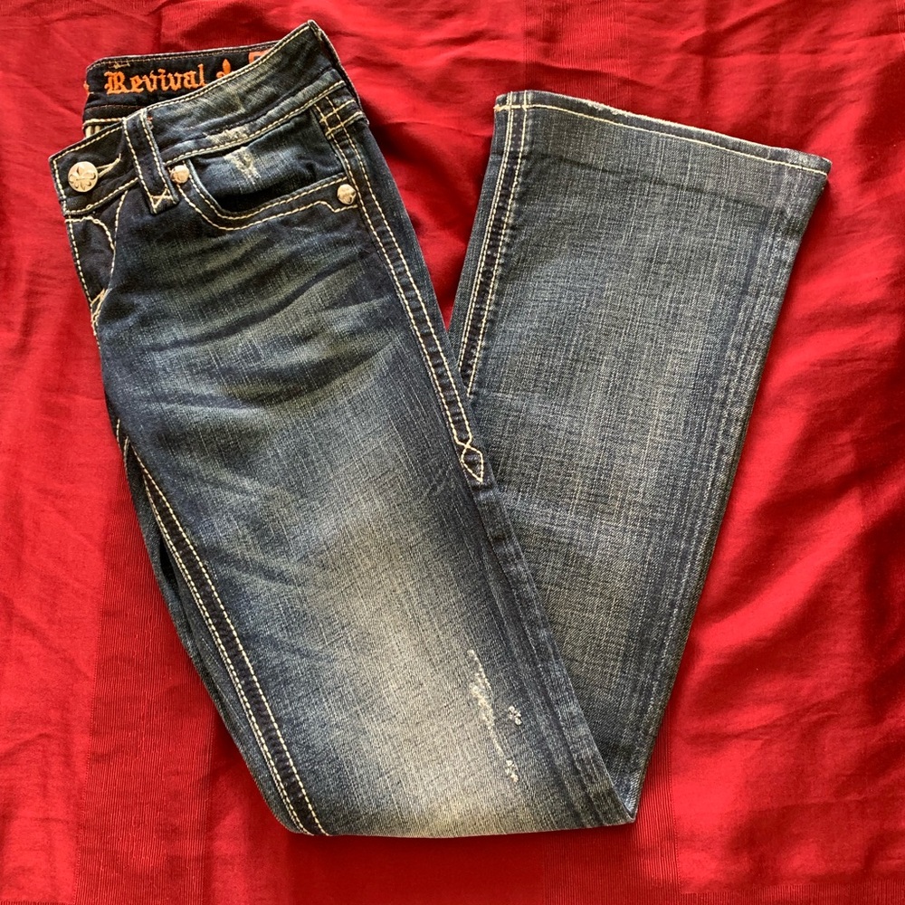 Fit and flare jeans